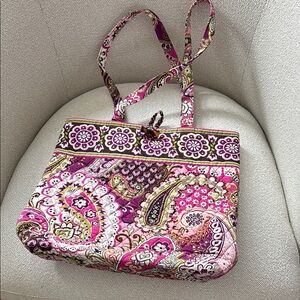 Vera Bradley Pink Paisley Tote Bag